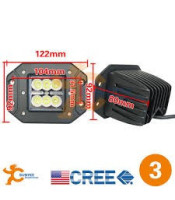 18W LED Диоден Фар 12V 24V 1600 Лумена