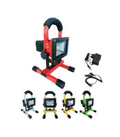 RECHARGEABLE FLOOD LIGHT ΑΔΙΑΒΡΟΧΟΣ ΦΟΡΗΤΟΣ ΕΠΑΝΑΦΟΡΤΙΖΟΜΕΝΟΣ ΠΡΟΒΟΛΕΑΣ ΜΕ 1LED 10WΠΡΟΒΟΛΕΙΣ