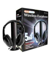 MH2001 5-in-1 Wireless Headphones +Microphone Emitter & FM Radio