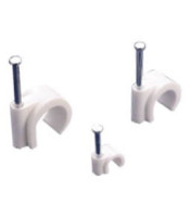 ROUND CABLE CLIP 5/15 WHITE CHR-5MM