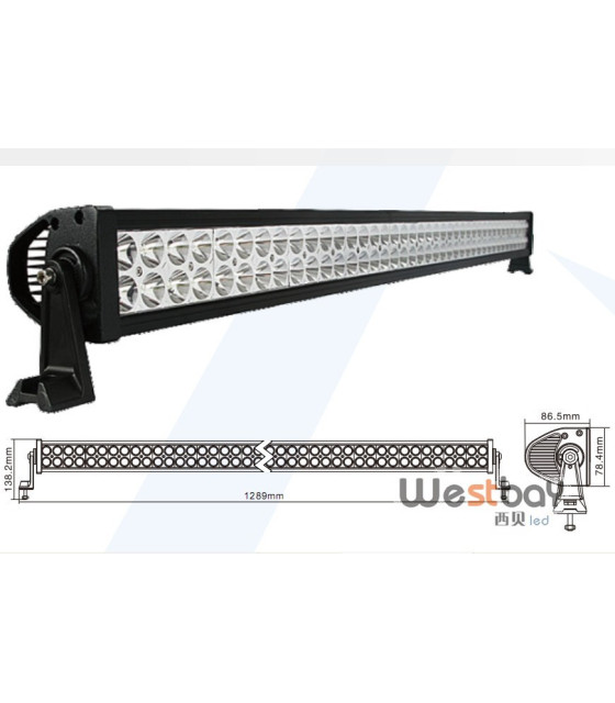 300W Led Work Light Bar 25500lm Combo Waterproof Flood Spot Beam Epistar for 4WD