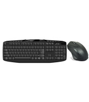 Wireless Keyboard Mouse Combo, 2.4GHz Slim Full-Sized Silent Wireless Keyboard and Mouse