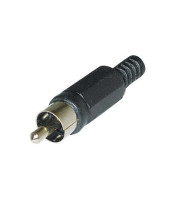 CC-006B CONNECTOR ΑΡΣΕΝΙΚΟ RCA ΠΛΑΣΤΙΚΟ ΜΑΥΡΟCONNECTOR ΗΧΟΥ