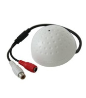 CCTV Mic for DVR - Ball Shape - White