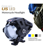 Motorcycle Headlight U5 LED Spotlights Auxiliary Lightings Motorbike Lamps Fog light Universal DC 12V-85V