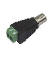 BNC ADAPTOR FEMALE WITH 2P TERMINAL BLOCK COAX