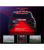 Car Anti-collision Laser Fog Light Auto Anti-fog Parking Stop Braking Signal Indicators Motorcycle LED Warning Light Car-Styling