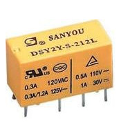 SUBMINIATURE RELAY 2P 24V DC 1A DSY2Y