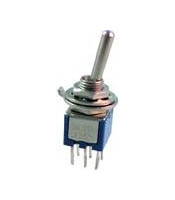 SUPERMINI TOGGLE SWITCH ON-OFF 1.5A/250V 6P SMTS-202-2A1 JTG