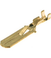 NAKED MALE SLIDE CABLE LUG 6.3-2.5 BRASS WITH LOCK 805502