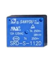 SUBMINIATURE RELAY 1P 12V DC 7A SRD-S-112D