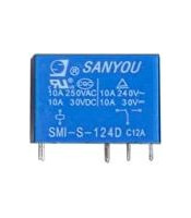 MINI RELAY 1P 24V DC 10A SMI-S-124D