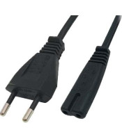 WER SUPPLY CORD 2X0.50mm² 1.8m 8-TYPE BLACK