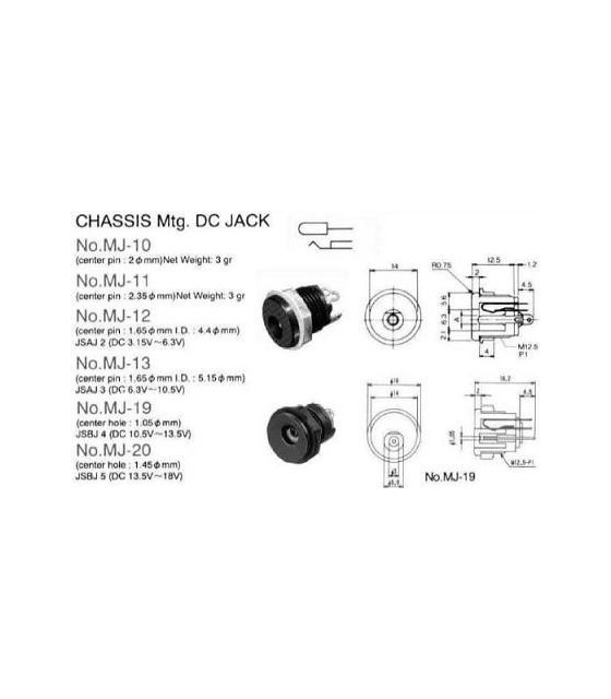 MJ-10 ΒΥΣΜΑ ΤΡΟΦΟΔΟΣΙΑΣ ΘΗΛΥΚΟ ΓΙΑ ΣΑΣΙ 5,5*2,1mmCONNECTORS