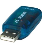 Звукова карта на USB Digital One SP00120, Стерео жак и микрофон, Sound Card, USB