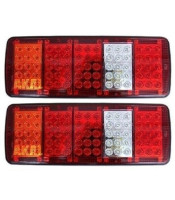 24V LED 4 CHAMBER REAR TAIL LIGHTS FOR TRUCK 34 x 14 CM