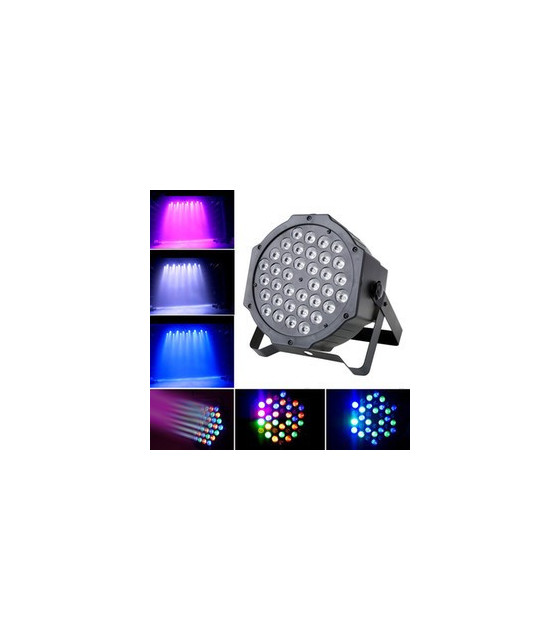 36 LED RGB 7 Mode Disco Lights Colorful Stage Light Automatic Control Flat Par Lights Sound