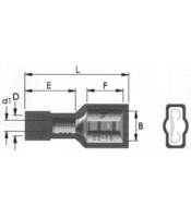 FF2-6.4AF ΑΚΡΟΔΕΚΤΗΣ FASTON ΠΛΑΚΕ ΠΛΗΡΩΣ ΜΟΝΩΜΕΝΟΣ 6,4mm ΓΙΑ ΑΓΩΓΟΥΣ 2,5mmΑΚΡΟΔΕΚΤΕΣ