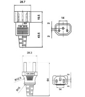 CABLE705 ΠΡΟΕΚΤΑΣΗ 2Μ CASIO - CASIO H/YΤΡΟΦΟΔΟΣΙΑΣ - ΡΕΥΜΑΤΟΣ