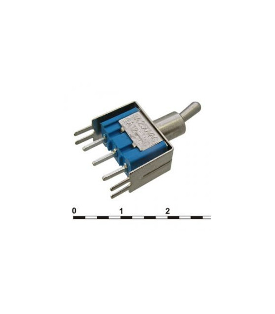 TOGGLE SWITCH MINI SINGLE POLE 3P ON-ON 3A/250V PCB