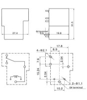 Q90F-1Z (1C/O) RELAY ΕΙΔΙΚΟ ΤΥΠΟΥ Τ 30A 12v 2 ΘΕΣΕΩΝΡΕΛΕ