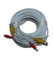 Cable For CCTV Security Camera 10m with audio white