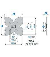 480071 STILE S200 ΒΑΣΗ LCD VESA 75/100/200 MELICONILCD - TFT