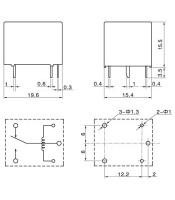 РЕЛЕ СУБМИНИАТУРНО 1P 6V DC 7A SRD-S-106D