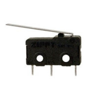 Microswitch with lever, SPST-NC, 250VAC/5A, 19.8x10.2x6.4mm, ON-(OFF)