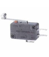 Microswitch lever with roller, SPDT, 10A / 250VAC, 28x10.3x16mm