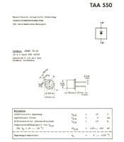 TAA 550 IC ΟΛΟΚΛΗΡΩΜΕΝΟ ΚΥΚΛΩΜΑ TAA550ΗΜΙΑΓΩΓΟΙ - IC