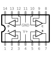 LM 324N IC ΟΛΟΚΛΗΡΩΜΕΝΟ ΚΥΚΛΩΜΑ LM324NΗΜΙΑΓΩΓΟΙ - IC