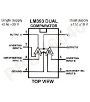 LM 393N IC ΟΛΟΚΛΗΡΩΜΕΝΟ ΚΥΚΛΩΜΑ LM393NΗΜΙΑΓΩΓΟΙ - IC