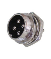 LZ-306-4p CB CONNECTOR ΓΙΑ ΣΑΣΙ MALE 4 PINS, MIC334CONNECTOR ΗΧΟΥ