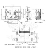 MINI HDMI ΠΛΑΚΕΤΑΣ SMD