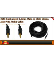 SOUND CABLE 3.5mm STEREO MALE TO MALE 25m