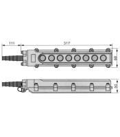 BUTTON PANEL FOR CRANES WATERTIGHT 8 BUTTONS (COB64) XCD64 XND