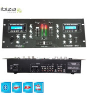 DJM250BT-MKII 2-канален DJ миксер с USB, SD и BLUETOOTH, от Ibiza Sound