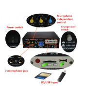 AV-339 USB SD FM KARAOKE Amplifier Support Microphone Digital Screen With Remote Control