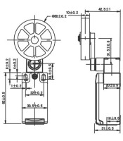 Краен изключвател XCK-P139 10A/250VAC