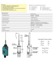 Краен изключвател AH8169, 5A/125VAC, NO+NC, незадържащ, антена