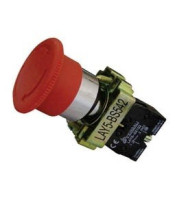 PUSH BUTTON RED MUSHROOM SPRING RETURN-Φ40-1NC