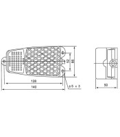 FS-2 - PEDAL SWITCH ΠΟΔΟΔΙΑΚΟΠΤΗΣ ΜΕΤΑΛΛΙΚΟΣ 10AΔΙΑΚΟΠΤΕΣ