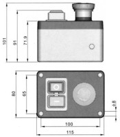 ЕЛЕКТРОМАГНИТЕН КЛЮЧ 0-1 16A +СТОП В КУТИЯ KJD17B-D-2