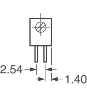 MULTI-TURN (22-TURN) RECTANGULAR TRIMMER RKT-3006P 20mm