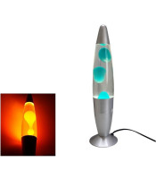 LAVA LAMP YELLOW ΦΩΤΙΣΤΙΚΟ LAVA LAMP ΜΕ ΚΕΡΙ ΜΠΛΕ ΜΕ ΚΙΤΡΙΝΟ ΚΕΡΙ ΦΩΤΟΡΥΘΜΙΚΑ