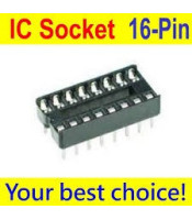 IC16PIN ΒΑΣΗ ΟΛΟΚΛΗΡΩΜΕΝΩΝ ΑΠΛΗ 16p 7,62mmΗΜΙΑΓΩΓΟΙ - IC