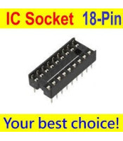 IC18PIN ΒΑΣΗ ΟΛΟΚΛΗΡΩΜΕΝΩΝ ΑΠΛΗ 18p 7,62mmΗΜΙΑΓΩΓΟΙ - IC