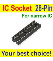 IC28PIN ΒΑΣΗ ΟΛΟΚΛΗΡΩΜΕΝΩΝ ΑΠΛΗ 28p 7,62mmΗΜΙΑΓΩΓΟΙ - IC