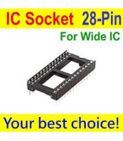 IC28PIN ΒΑΣΗ ΟΛΟΚΛΗΡΩΜΕΝΩΝ ΑΠΛΗ 28p 15.24mmΗΜΙΑΓΩΓΟΙ - IC